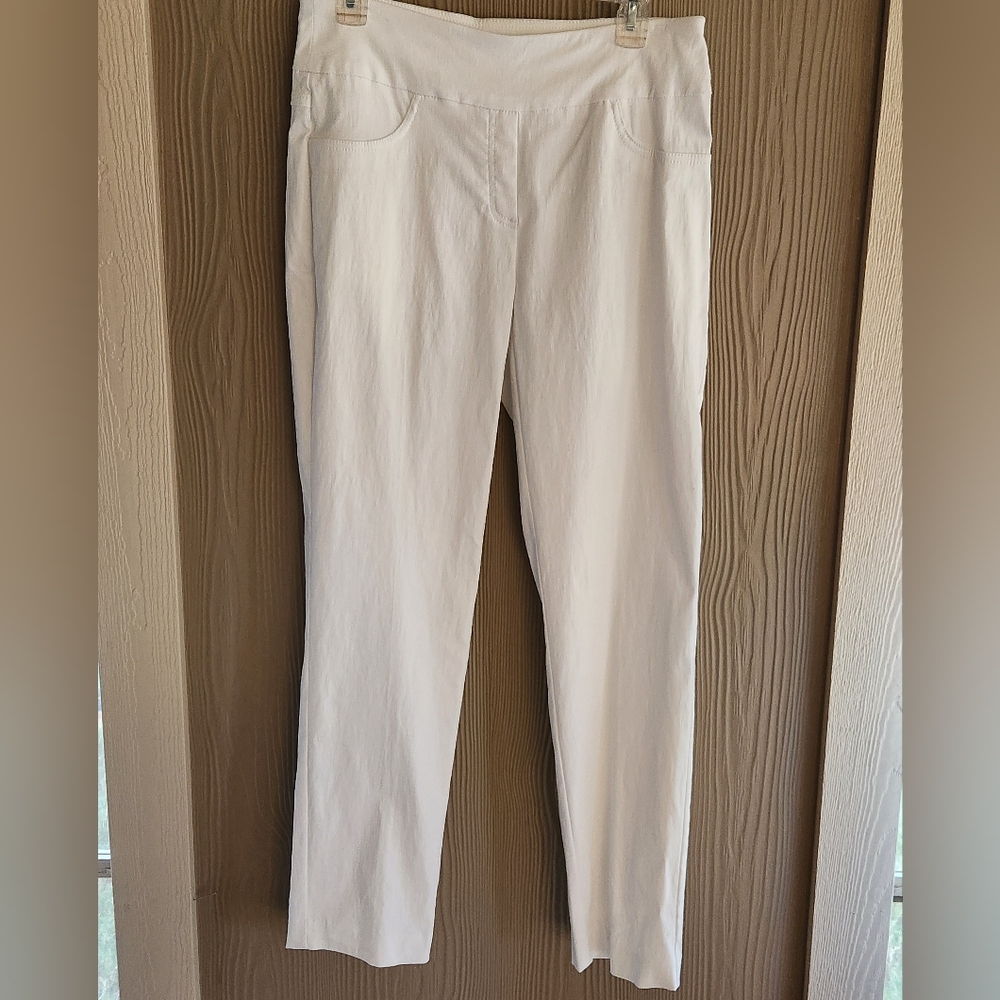 Ruby Rd White Stretch Pants - Picture 8 of 14